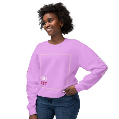 Light Pink GIGATT/ATTGIG Lightweight Crewneck Sweatshirt