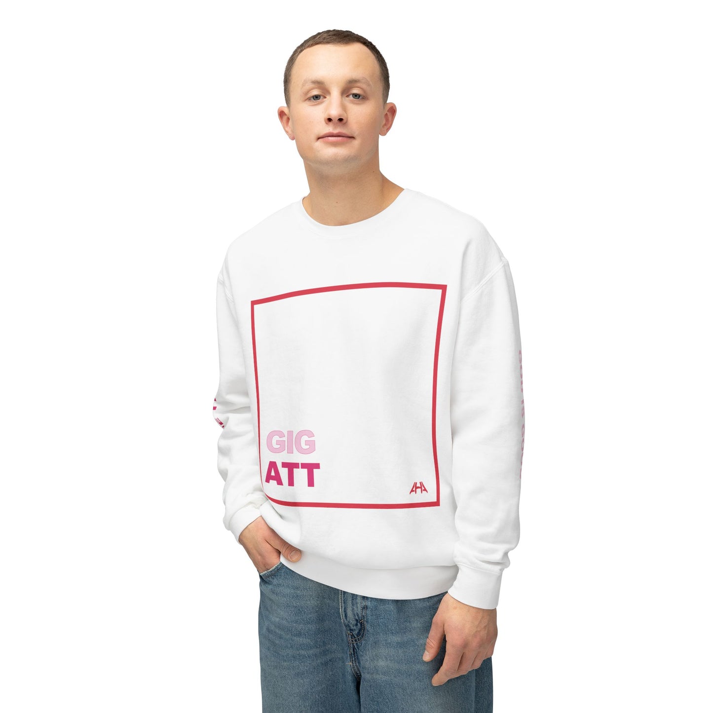 Red GIGATT/ATTGIG Lightweight Crewneck Sweatshirt