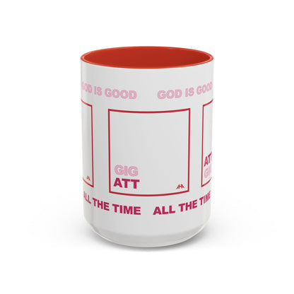 Red GIG/ATT Accent Coffee Mug (11, 15oz)
