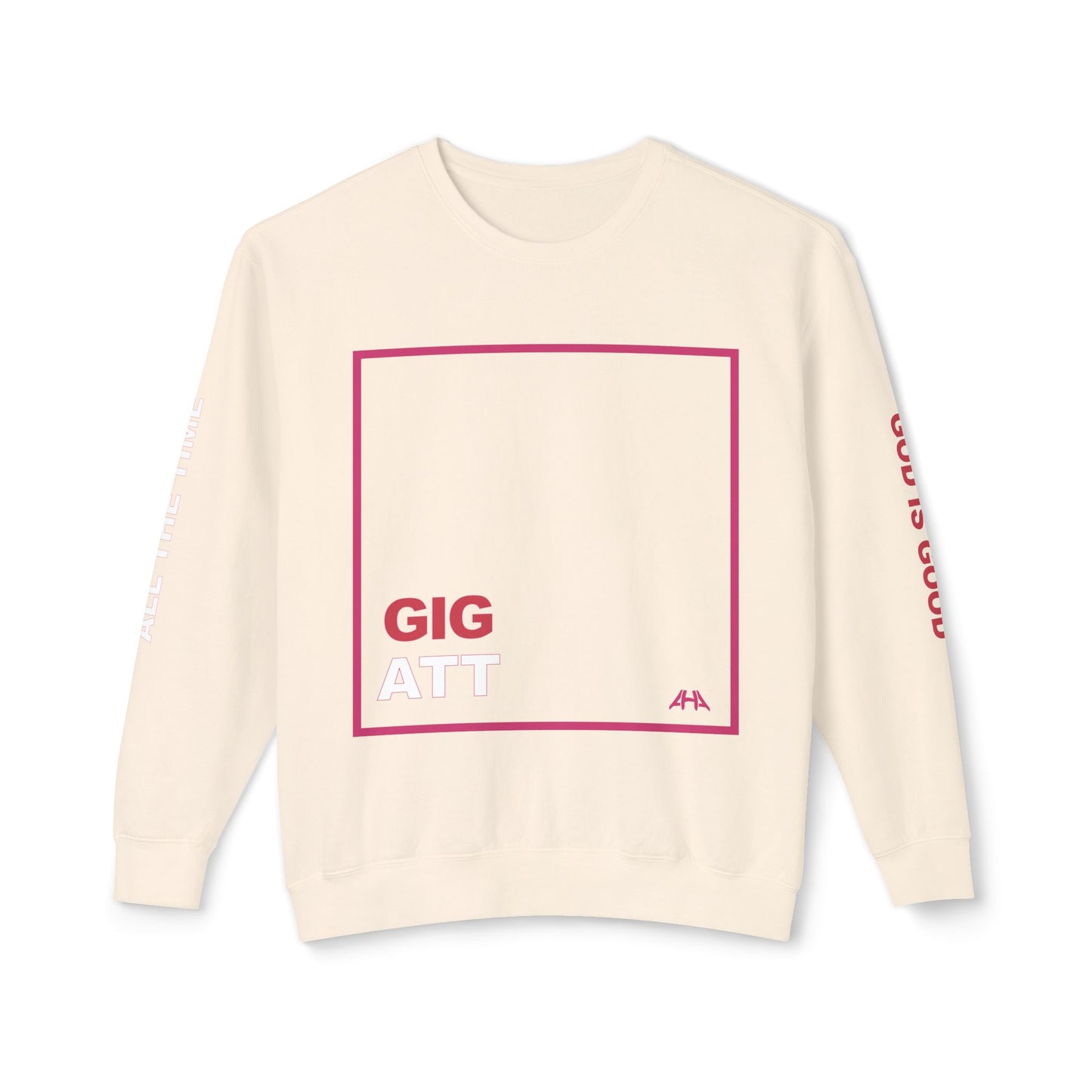Deep Pink GIGATT/ATTGIG Lightweight Crewneck Sweatshirt