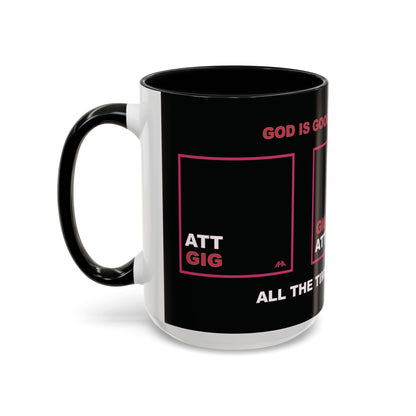 Deep Pink GIG/ATT Accent Coffee Mug (11, 15oz)