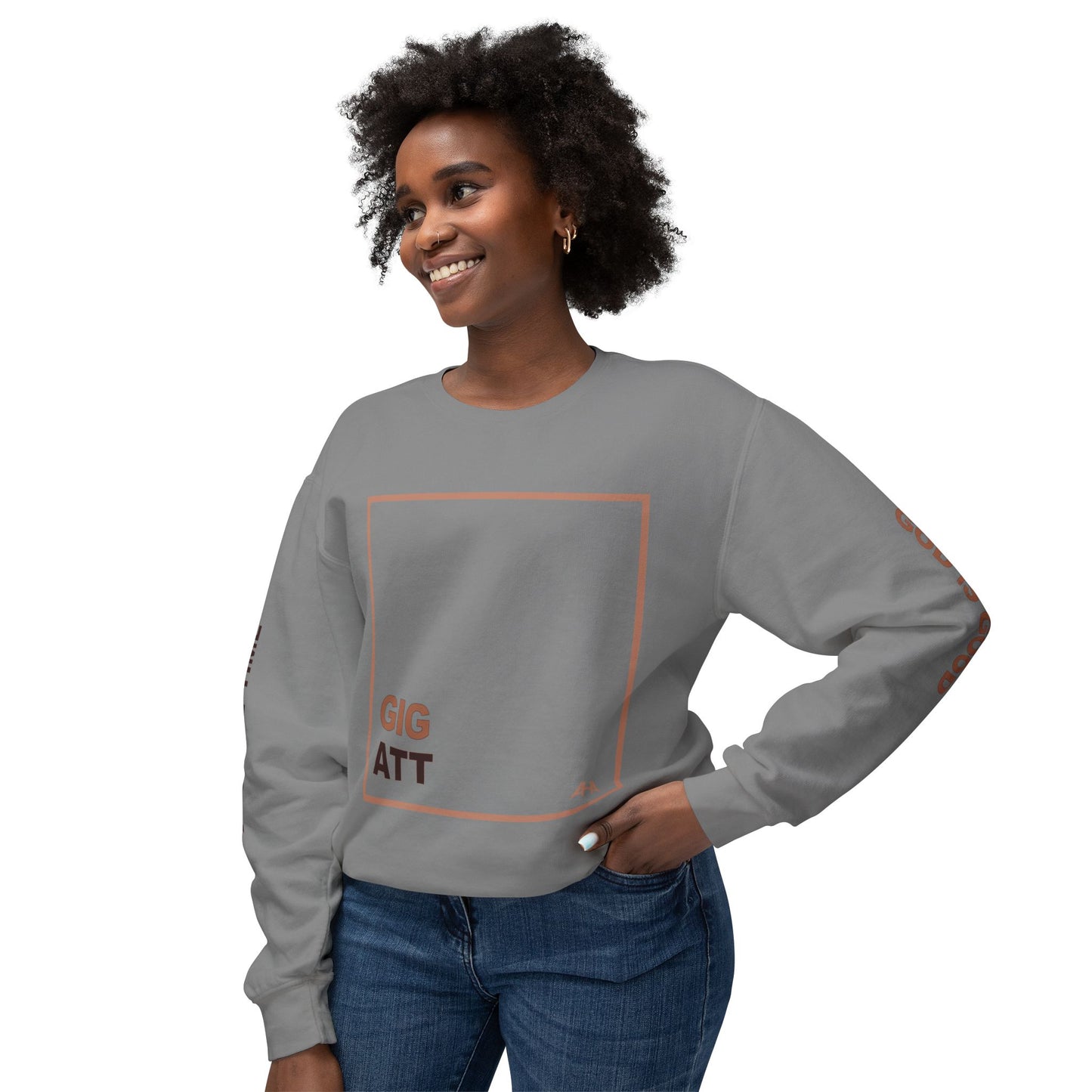 Taupe GIGATT/ATTGIG Lightweight Crewneck Sweatshirt