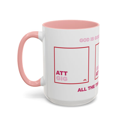 Red GIG/ATT Accent Coffee Mug (11, 15oz)