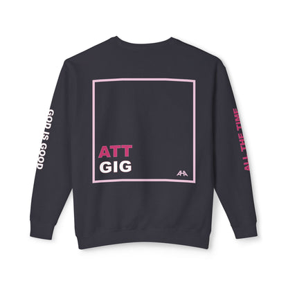 Light Pink GIGATT/ATTGIG Lightweight Crewneck Sweatshirt