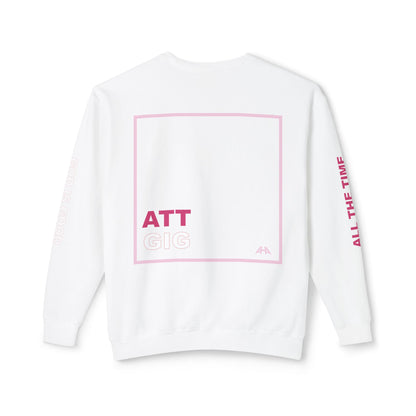 Light Pink GIGATT/ATTGIG Lightweight Crewneck Sweatshirt