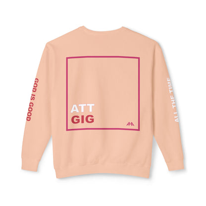 Deep Pink GIGATT/ATTGIG Lightweight Crewneck Sweatshirt