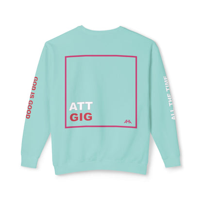 Deep Pink GIGATT/ATTGIG Lightweight Crewneck Sweatshirt