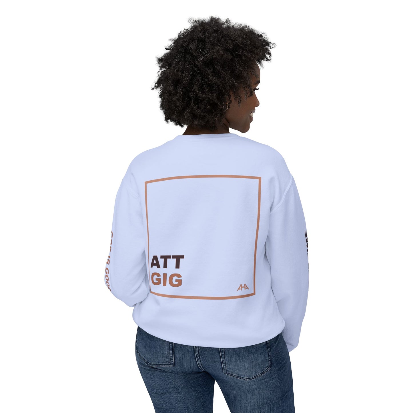 Taupe GIGATT/ATTGIG Lightweight Crewneck Sweatshirt
