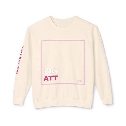 Light Pink GIGATT/ATTGIG Lightweight Crewneck Sweatshirt